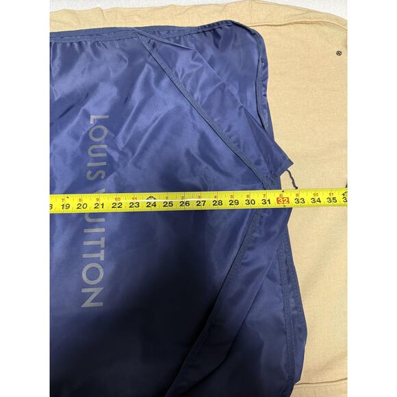 Louis Vuitton Garment Bag Suit Cover Navy Blue Nylon Travel Zippered Case - Picture 9 of 9